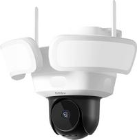 AOSU 5 MP lauko stebėjimo kamera su apšvietimu - laidinė "WiFi" lauko kamera su 2600 liumenų prožektoriumi, 3 PIR judesio jutikliai, 360° aprėptis, 24/7 įrašymas, AI aptikimas, išmanusis apšvietimas