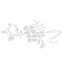Home Parlour Room Mirror Plastic Flower Art Removable Wall Sticker Decoration Decal Silver sidabras