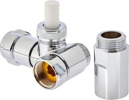 Grohe WAS 41040000 Ventilis "Battery" chromuotas 1/2 colio DN 20 jungtis kairėje pilkoje pusėje