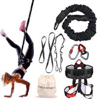PRIOR FITNESS Bungee fitneso įrangos rinkinys, sunkios Bungee pasipriešinimo juostos, elastinga šokių Bungee virvė, Bungee treniruoklių įranga namams, sporto salei, profesionaliai treniruočių įrangai