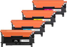 Veson 4x CLT-407 CLT-409S suderinamas su CLP-320, skirtas Samsung CLT-4072S Toneris, skirtas Samsung CLP-320, CLP-321N, CLP-325W, CLP-326, CLX-3180, CLX-3185, CLX-3186 (1 juodas, 1 žydras, 1 purpurinis, 1 geltonas)
