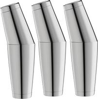 WOTOR Bostono kokteilių maišytuvų rinkinys, 530 ml ir 830 ml oz nerūdijančio plieno maišytuvai su svoriu, metalinis Martini kokteilių maišytuvas barmenams, profesionalūs barmeno įrankiai barmenams, profesionalūs barmeno įrankiai barmenams, 3 vnt.