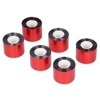 6PCS Bird Deterrent Reflective Scare Tape Bird Repellent Ribbon for Garden Supplies Silver Red