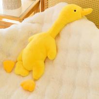 Minkštas mielas klykiantis ančiukas pliušinis žaislas vaikams raminanti kalbanti ančiuko lėlė sofos puošmena gimtadienio dovana 35cm【0.07kg】 rožinė