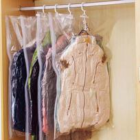 Side Pull Hanging Vacuum Compression Bag Clothes Hook Hanging Clothes Storage and Finishing Bag Clothing Dust Cover