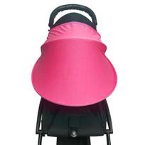 Baby Stroller Pram Pushchair Windproof Sun Shield Visor Sunshade Canopy Cover rožinė