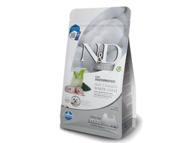 N&D WHITE Visavertis pašaras mažų veislių suaugusiems šunims su jūriniu ešeriu ir pankoliais 5 kg