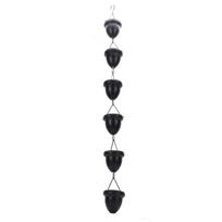 Rain Chain Acorn Design 1m Length Iron Decorative Hanging Rainwater Chain for Porch Balcony Courtyard Garden