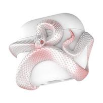 Gyvatės formos dervos dėklas Airpods Pro 3 ausinėms Dangtelis Airpods Pro 3 ausinėms Individualus dekoras AirPods Pro dėklui