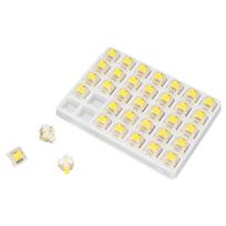 35 PCS Keyboard Switch G Yellow Pro Switches Pre Lubed 3 Pin RGB SMD Linear Single Spring Switches for Mechanical