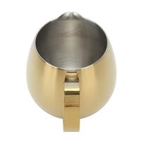 Coffee Milk Cup Stainless Steel Milk Frothing Pitcher Cappuccino Latte Art Milk Jug Cup Golden 300ml