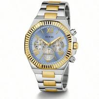 Guess Daugiafunkcinis kvarcinis laikrodis su vintažinio stiliaus ciferblatu GW0703G3 gray
