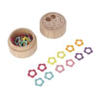 60pcs Stitch Markers Colorful Cute Flower Shape Metal Stitch Marker Ring for Knitting Crochet DIY Craft