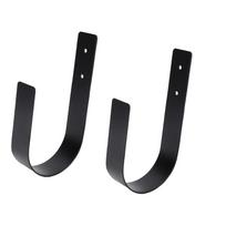 2PCS Curtain Holdbacks Tie Backs Iron Modern U Shaped Curtain Wall Hooks Holders for Drapes Bedroom
