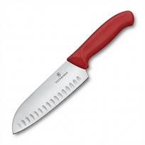 Victorinox Knife Santoku Swiss Classic red