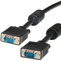 VGA cable HD15 ST - ST with ferrite core 15m, 15 m, VGA D-Sub , VGA D-Sub , Male, Male