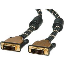 GOLD monitor cable DVI, ST-ST, 24+1 dual link 10.0m, 10 m, DVI-D, DVI-D, male, male
