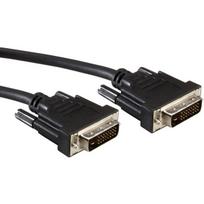 Monitor cable DVI, ST-ST, 24+1 dual link 15m, 15 m, DVI-D, DVI-D, male, male, black