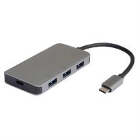 ROLINE 14.02.5038 Schnittstellen-Hub USB 3.2 Gen 2 (3.1 Gen 2) Type-C 5000Mbit/s Silber (14.02.5038)