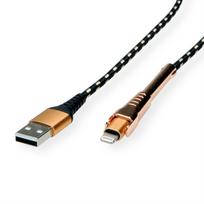 Roline Gold - Lightning-Kabel - Lightning (M) bis USB (M) - 1 m - für Apple iPad/iPhone/iPod (Lightning) (11.02.8923)