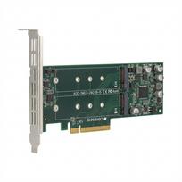 Super Micro Supermicro AOC-SMG3-2M2-B - Speichercontroller (RAID) - M.2 - M.2 Card - RAID RAID 0, 1 - PCIe 3.0 - für BigTwin SuperServer SYS-220, SYS-620 (AOC-SMG3-2M2-B-O)