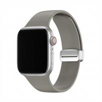 GUAN Premium Plus Armband für Apple Watch, Grau/Schwarz, 40mm, 41mm, 38mm, 42mm (Series 10/11), GA-MAG-BNDA-PP-GMS