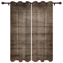 Medinės durys Retro stiliaus lango užuolaida Miegamojo svetainės langų užuolaidos Virtuvės dekoracija Žaliuzės Užuolaida 135W x 60H(cm) x1