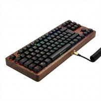 SKILLER SGK50 S4 Gen2 Wood PBT (holz/schwarz, ES-Layout, Gateron G Pro 3.0 Yellow)
