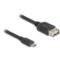 Delock USB 2.0 Kabel EASY Typ Micro-B Stecker zu Typ-A Buchse 1 - Kabel - Digital/Daten (81518)