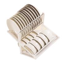 Double Layer Bowl Rack Multifunctional Dish Drying Rack Stainless Steel Dish Drainer for Kitchen Counter balta