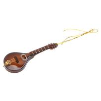 Miniatiūrinis mandolinos modelis Medinis muzikos instrumentas Kolekcinė dovana Dekoracija 12cm