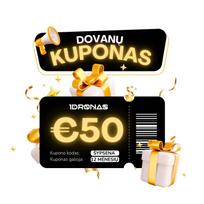 Dovanų kuponas 50 eurų vertės