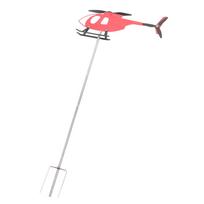 Outdoor Weathervane Red Metal Rotating Airplane Weathervane Wind Direction Indicator for Patio Garden Decor