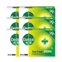 Dettol Pine Fresh Bar Soap, 6 x 105g