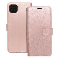 MEZZO Book case for SAMSUNG A22 5G, mandala, rose gold