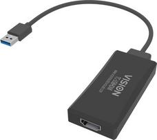Vision TC-USBHDMI USB graphics adapter, 1920 x 1080 pixels, Black