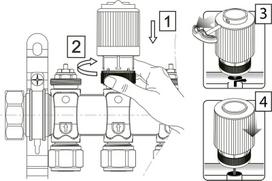 ENGO E30NC-24 termoelektrinė pavara 24V