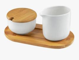 Ambition cukrinės ir indelio pienui komplektas Natural, 3 dalių