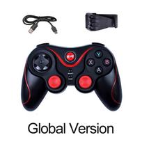 Belaidis „Bluetooth“ žaidimų pultelis, kompiuterinis žaidimų valdiklis, žaidimų vairasvirtė, skirta „Android“ mobiliojo telefono televizoriaus dėžutei „Playstation 3“ planšetiniam kompiuteriui, juodas