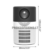 Mini LED projektorius YT400 – nešiojamas namų kino projektorius (1080p palaikymas)