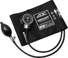 "ADC Diagnostix 700 Premium" kišeninis aneroidinis sfigmomanometras profesionaliam naudojimui su "Adcuff" nailonine kraujospūdžio manžete, didelis suaugusiesiems, juodas