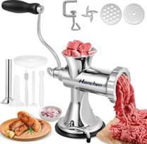 "Hanchen" rankinė mėsmalė "Mincer Sausage Stuffer Machine" 8s/12 Visos nerūdijančio plieno buitinės daugiafunkcinės klizmos dešrų kimšimo mašinos (8s)