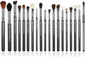 "Jessup" prekės ženklo 19 vnt. profesionalių makiažo šepetėlių rinkinys "Beauty Eyeshadow Blend Shadow Eyeliner Smoked Eye Shader Eye Makeup Brush Set T131