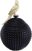 "Kare Design" dekoratyvinė skarda "Parrot" juoda / auksinė XXL laikymo skarda su dangčiu 40 x 26 x 26 cm (V x Š x G)