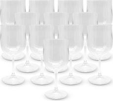 DOJA Barcelona Skaidri polikarbonato taurė vynui, 300 ml, 12 vnt., vyno taurės, 170,3 x 78 x 3 mm, polikarbonato plastikinės taurės, daugkartinio naudojimo kietos plastikinės taurės, skirtos vynui, sidrui ir kt.