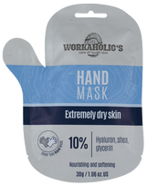 WORKAHOLICS Moisturizing, drėkinančios ir atkuriančios rankų kaukė-pirštinės, 1 pora