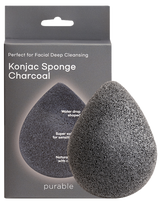 PURABLE Konjac Sponge - Charcoal valomoji kempinėlė, 1 vnt.
