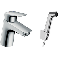 Praustuvo maišytuvas HANSGROHE Logis su rankiniu Bidette dušeliu