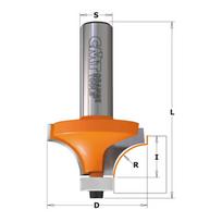 Freza kraštų apvalinimui R=1 D=14,7 I=10 S=8, CMT, 938.147.11, Su Delrin® guoliu
