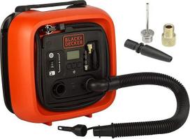 "Black+Decker" 11,0 bar/12V kompresorius / oro siurblys 160 psi, skirtas padangoms, kamuoliams, vežimėliams ir kt., su 2 veikimo režimais ir oro išleidimo režimu, ASI400 12V